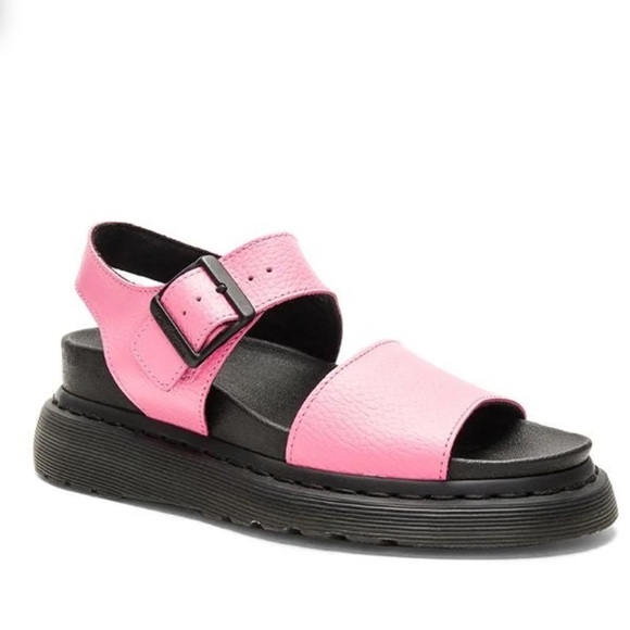 Dr. Martens Shoes - DR MARTEN Pink Rome Y strap platform gladiator